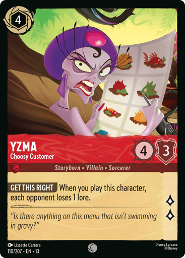 Yzma – Choosy Customer