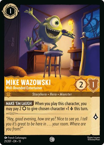 Mike Wazowski – Well-Rounded Entertainer