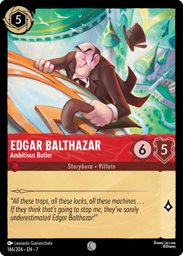 Edgar Balthazar – Ambitious Butler