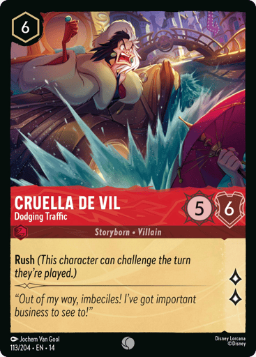 Cruella De Vil – Dodging Traffic