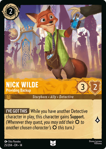 Nick Wilde – Providing Backup