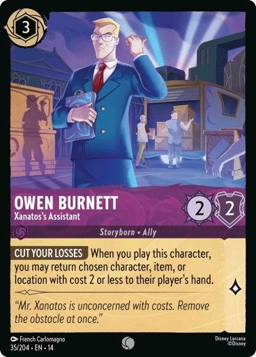Owen Burnett – Xanatos's Assistant