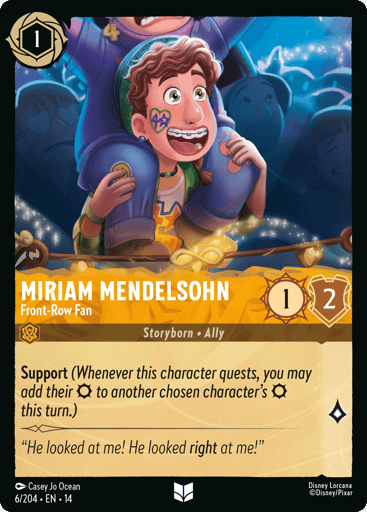Miriam Mendelsohn – Front-Row Fan
