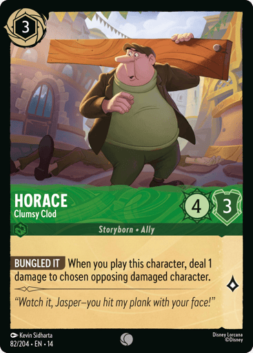 Horace – Clumsy Clod