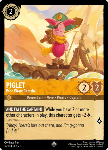 Piglet – Pooh Pirate Captain