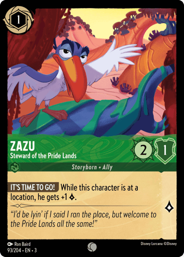 Zazu – Steward of the Pride Lands