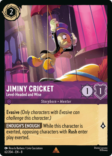 Jiminy Cricket – Level-Headed and Wise