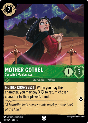 Mother Gothel – Conceited Manipulator