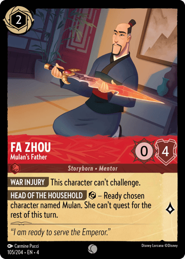 Fa Zhou – Mulan's Father