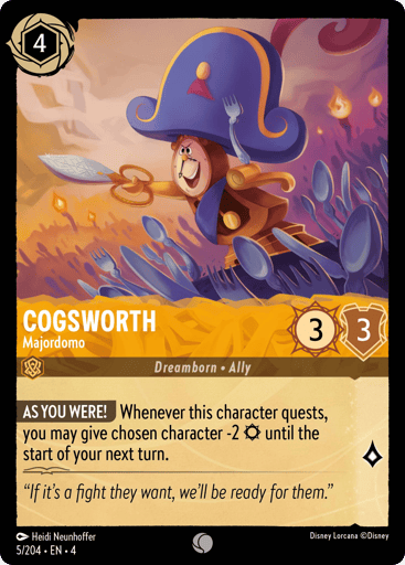 Cogsworth – Majordomo