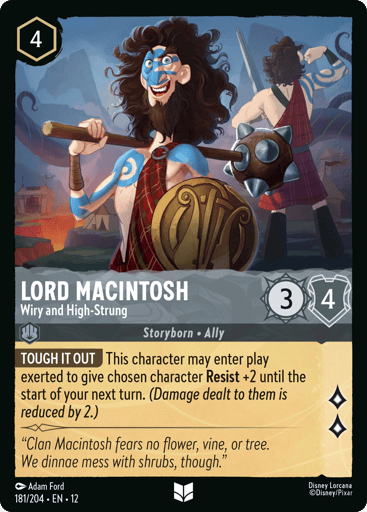 Lord Macintosh – Wiry and High-Strung