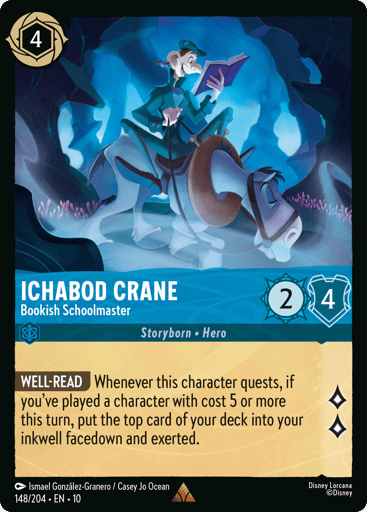 Ichabod Crane – Bookish Schoolmaster