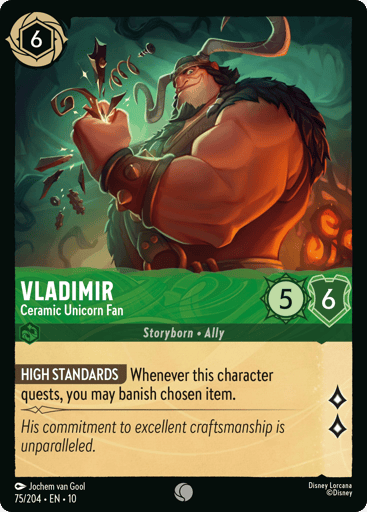 Vladimir – Ceramic Unicorn Fan