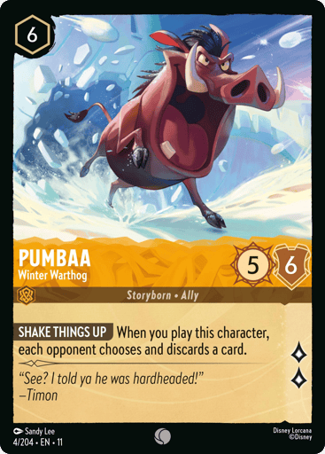 Pumbaa – Winter Warthog
