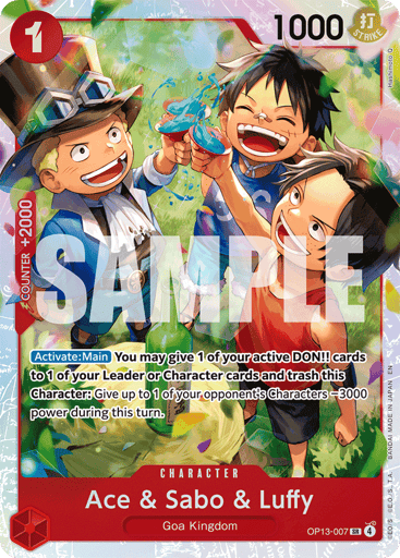 Ace & Sabo & Luffy (OP13-007)